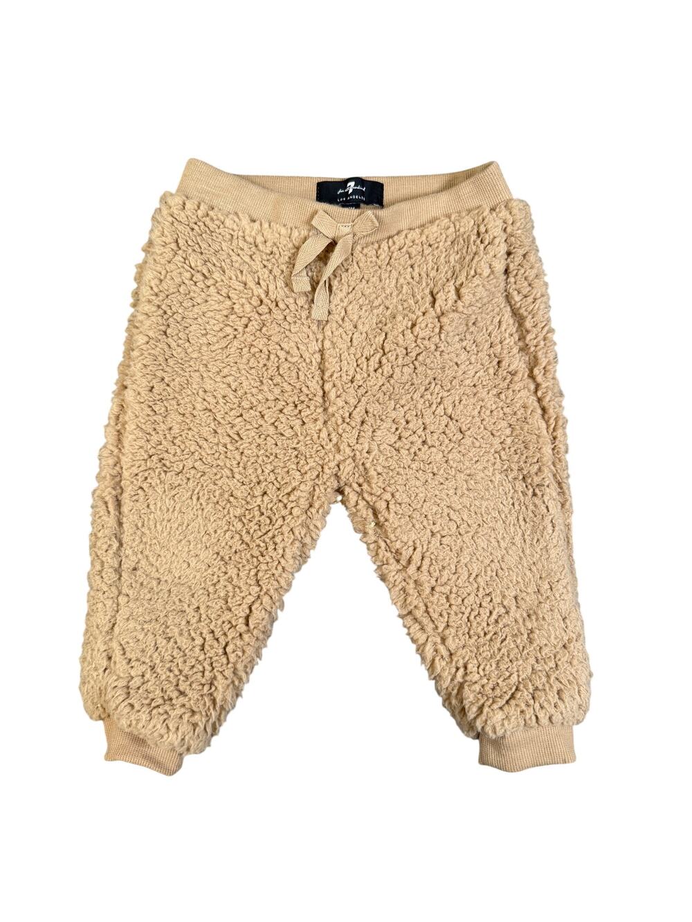 7 For All Mankind Brown Tan Warm Fleece Pants Infant Baby Toddler 12M